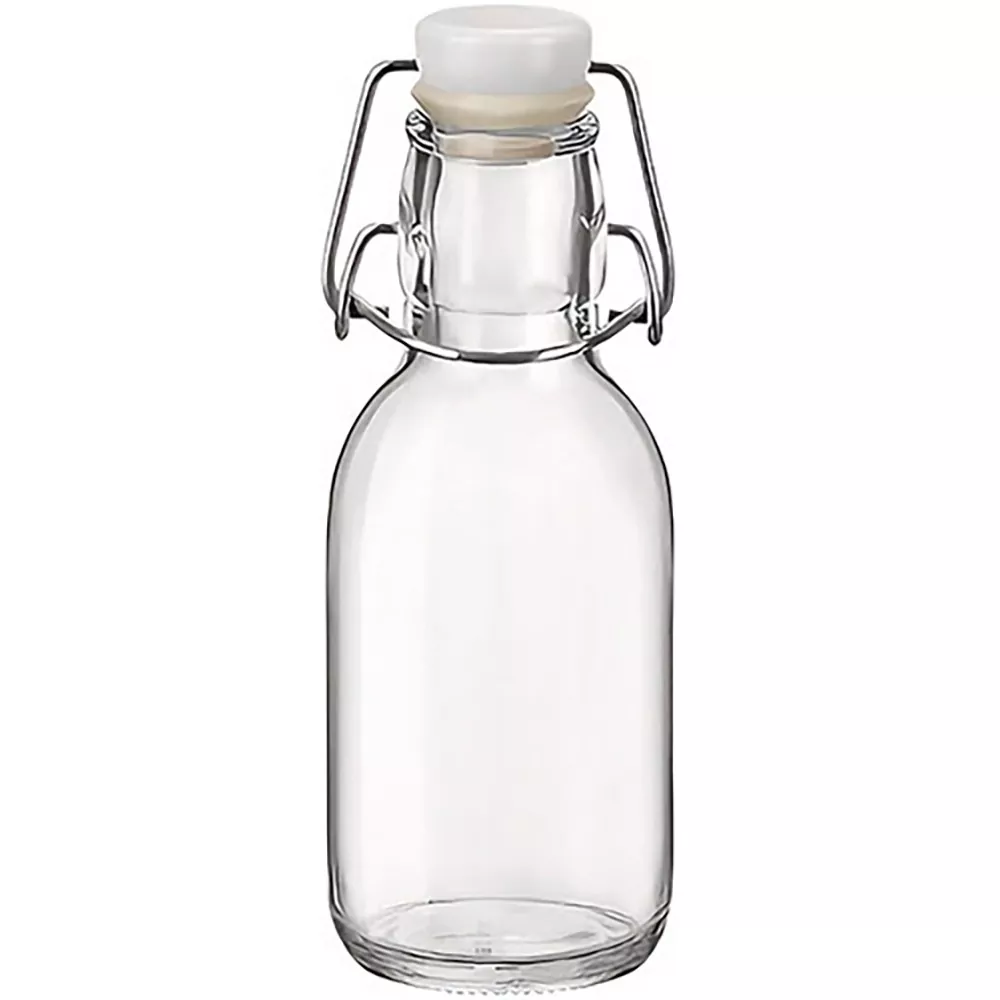 স্ন্যাপ ঢাকনা সহ 200ml কাচের বোতল
