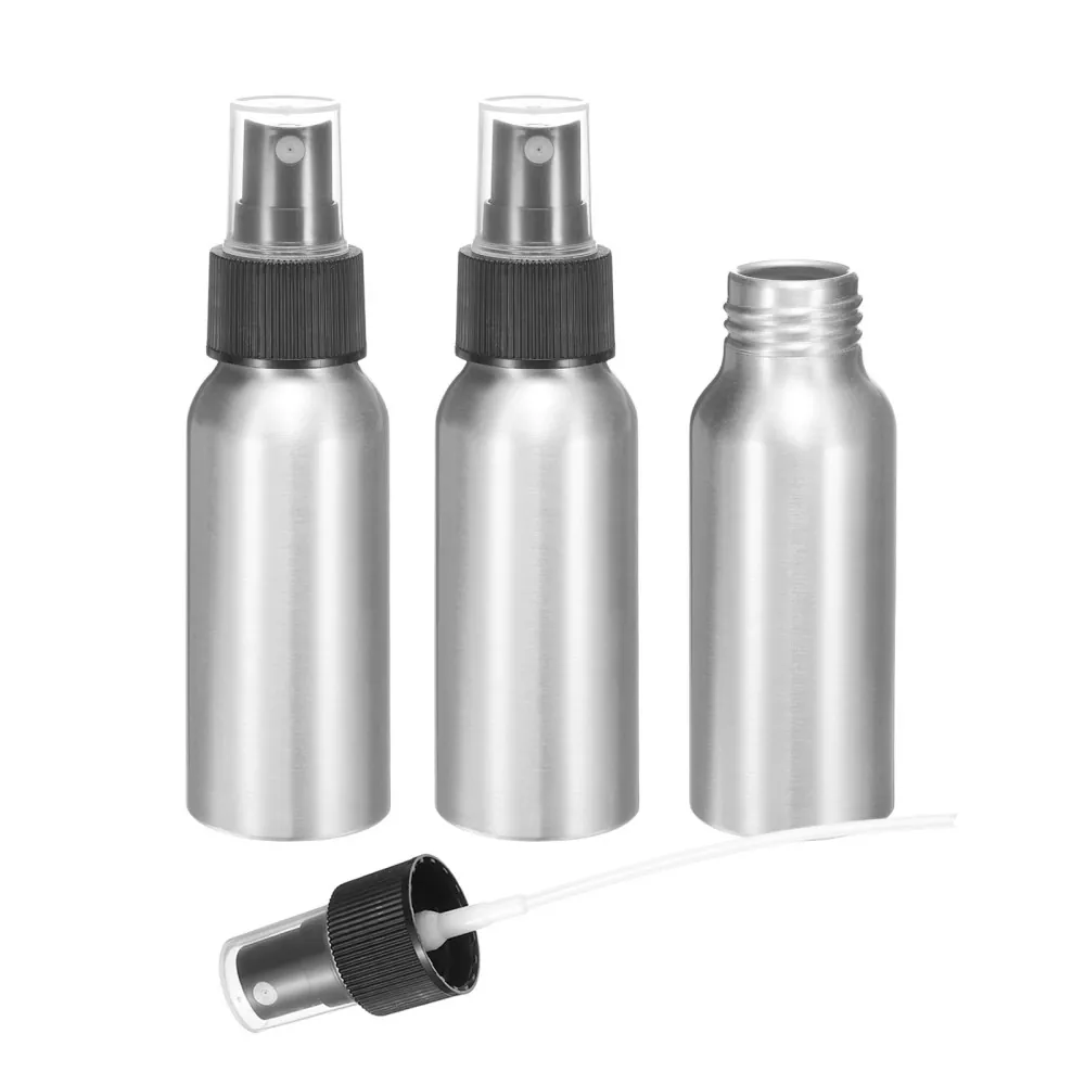 60ml (2oz) মিনি পুনঃব্যবহারযোগ্য অ্যালুমিনিয়াম ফাইন মিস্ট স্প্রে বোতল