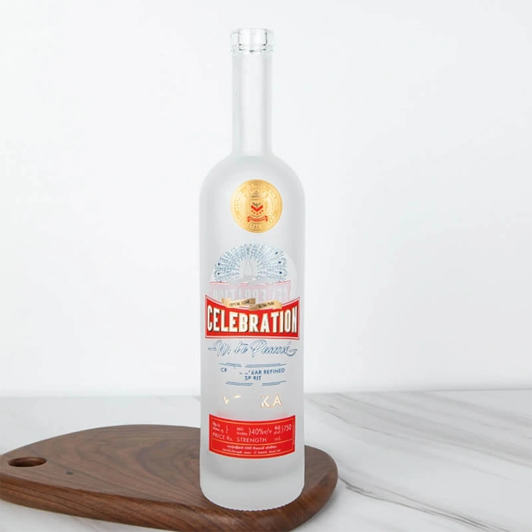 750ml অ্যারিজোনা রাউন্ড গ্লাস স্পিরিট বোতল