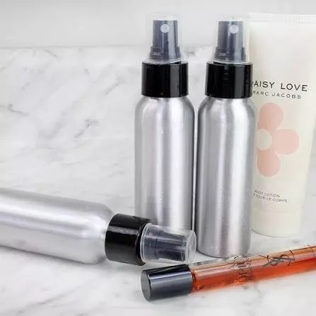 60ml (2oz) Mini Reusable Aluminum Fine Mist Spray Bottle