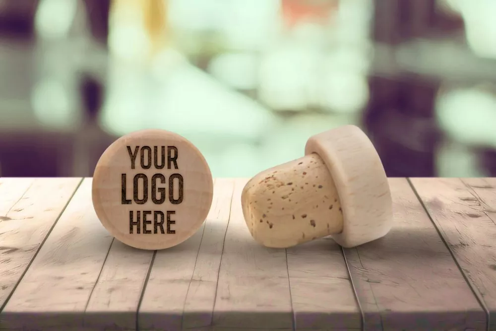 Custom Logo T Shape Synthetic Cork Stopper