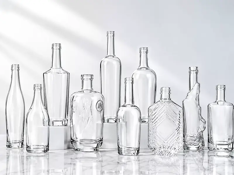 Clear Glass Construction Stock Bottle Visibility